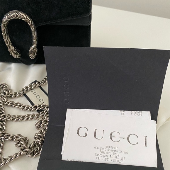 Gucci Super Mini Dionysus in Black Suede - Picture 7 of 8